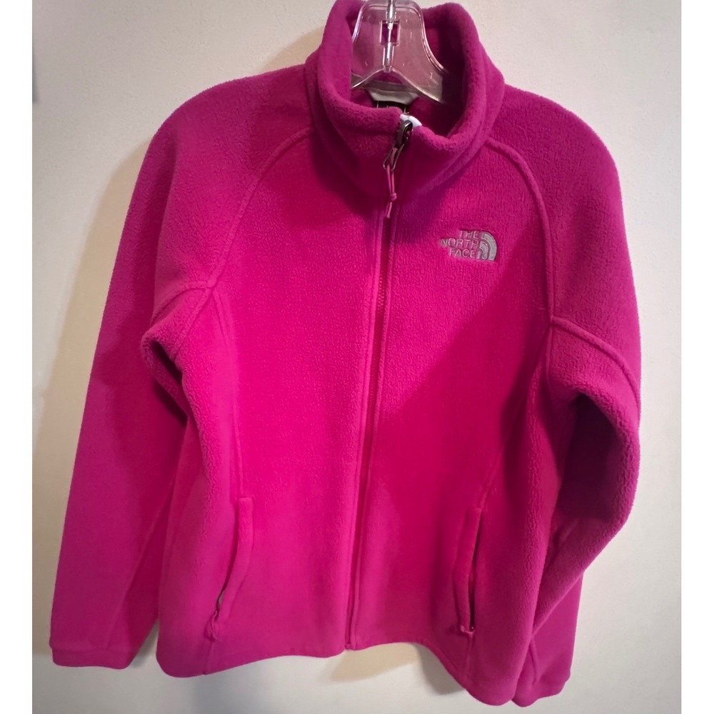 The North Face Womens Pink TKA 100 Full Zip Fleece Gorpcore Jacket Magenta M